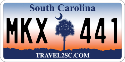SC license plate MKX441