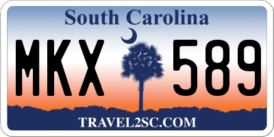 SC license plate MKX589