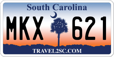 SC license plate MKX621