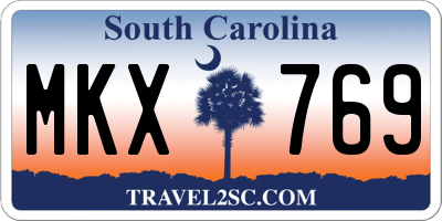 SC license plate MKX769