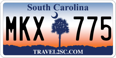SC license plate MKX775