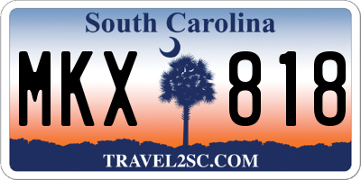 SC license plate MKX818