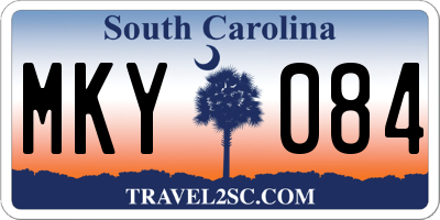 SC license plate MKY084