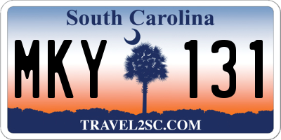 SC license plate MKY131