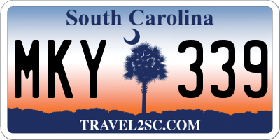 SC license plate MKY339