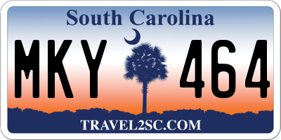SC license plate MKY464