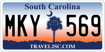 SC license plate MKY569