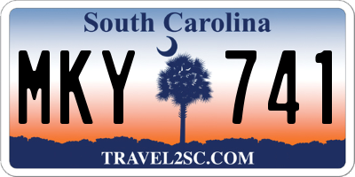 SC license plate MKY741