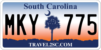 SC license plate MKY775