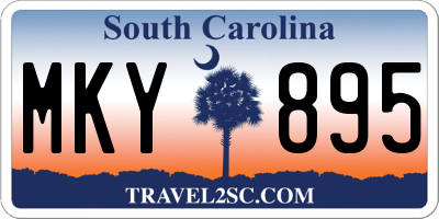 SC license plate MKY895