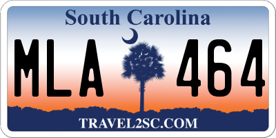 SC license plate MLA464