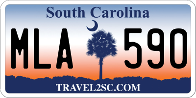 SC license plate MLA590