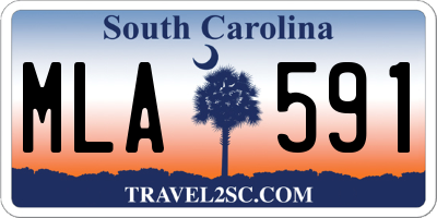 SC license plate MLA591
