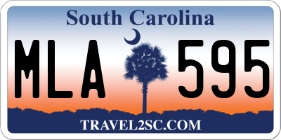 SC license plate MLA595