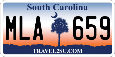 SC license plate MLA659