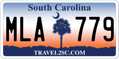 SC license plate MLA779
