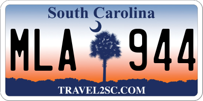 SC license plate MLA944