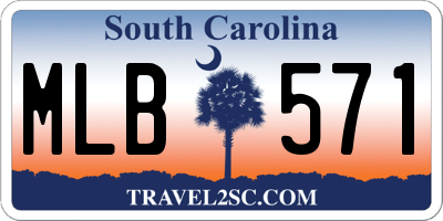 SC license plate MLB571