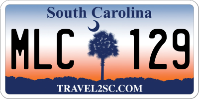 SC license plate MLC129