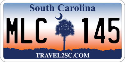 SC license plate MLC145