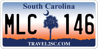 SC license plate MLC146