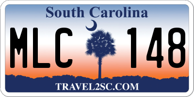 SC license plate MLC148