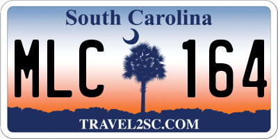 SC license plate MLC164