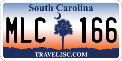 SC license plate MLC166