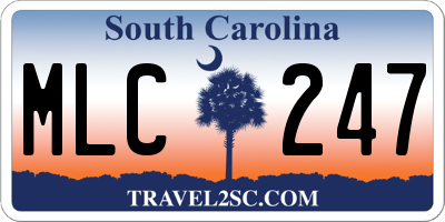 SC license plate MLC247