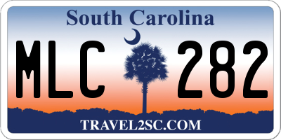 SC license plate MLC282