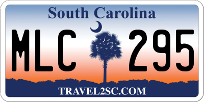 SC license plate MLC295