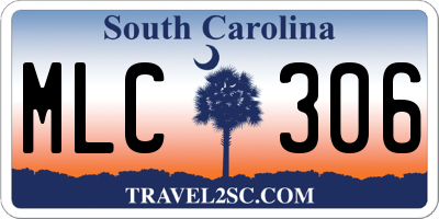 SC license plate MLC306