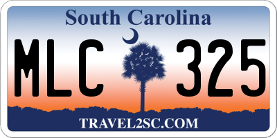 SC license plate MLC325