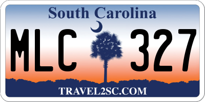 SC license plate MLC327