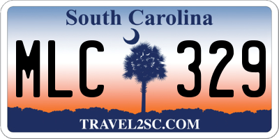SC license plate MLC329
