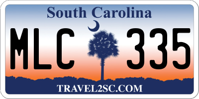 SC license plate MLC335