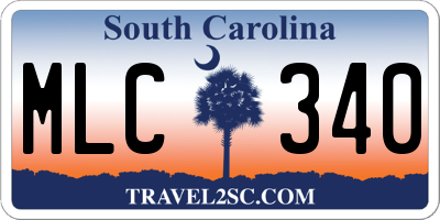 SC license plate MLC340