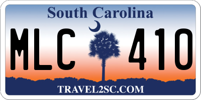 SC license plate MLC410