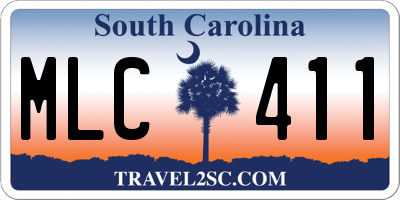 SC license plate MLC411