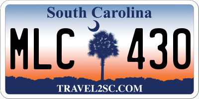 SC license plate MLC430