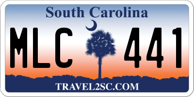 SC license plate MLC441