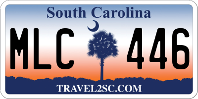 SC license plate MLC446