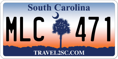 SC license plate MLC471