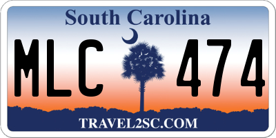 SC license plate MLC474
