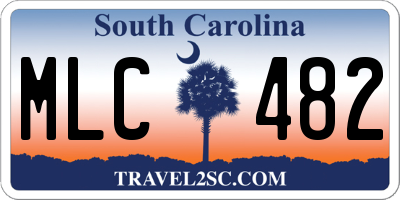 SC license plate MLC482
