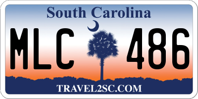 SC license plate MLC486