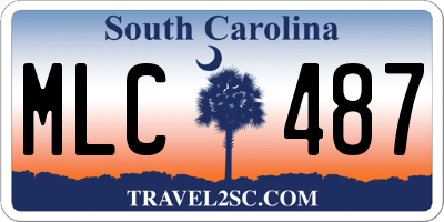 SC license plate MLC487