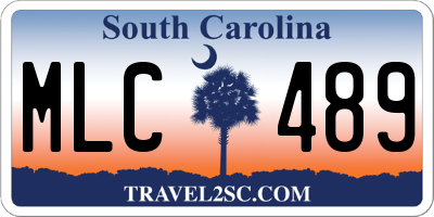 SC license plate MLC489