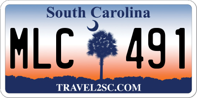 SC license plate MLC491