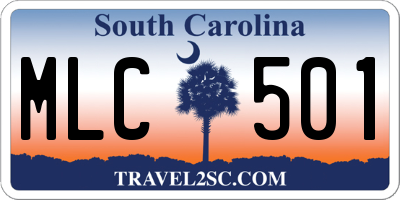 SC license plate MLC501
